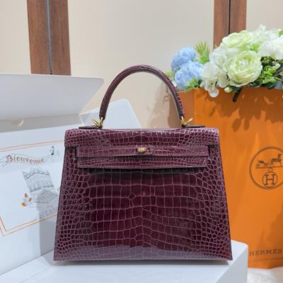 cheap quality Hermes Kelly Alligator Model No. 1